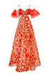 Vestido Amar Flores Naranjas